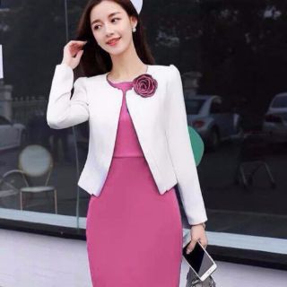 Đầm công sở kèm vest thanh lịch