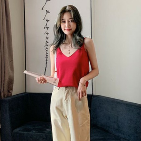 Áo 2 dây Hàn Quốc ♥️ Áo hai dây kiểu dáng ulzzang, áo 2 dây voan nhiều màu ♥️ Áo 2 dây hot hit dễ phối - NhimShop HD08 | BigBuy360 - bigbuy360.vn