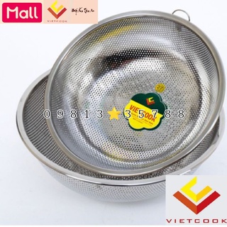 Rá inox vietcook size 18, 21, 24, 27, 30 cm rổ vo gạo inox 201