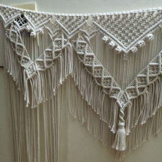 Rèm cửa rèm trang trí rèm macrame backdrop trang trí