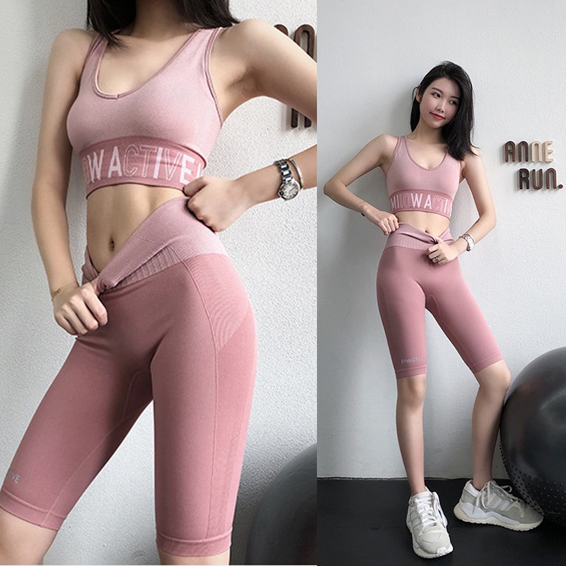 Set bộ tập Gym Áo bra quần lỡ nâng mông nâng ngực siêu đẹp