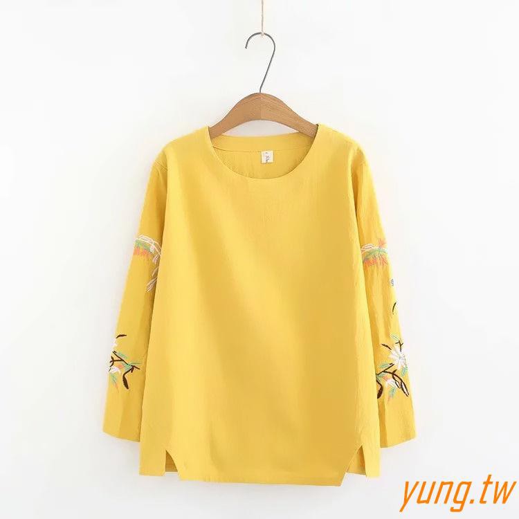 Áo Thun Cotton Tay Dài Size Lớn 4xl Thời Trang Mùa Thu 2020 Cho Nữ