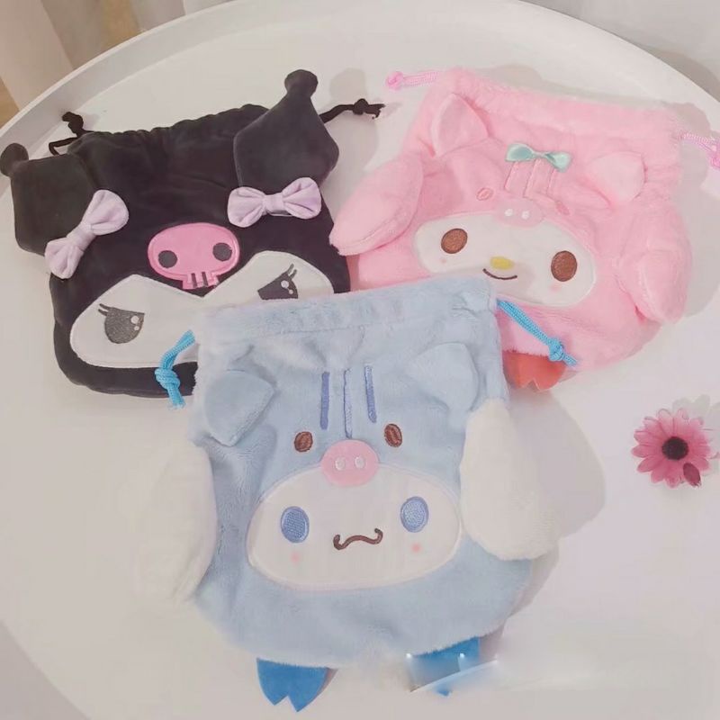 Túi Dây Rút Sanrio Nhiều Nhân Vật Dễ Thương