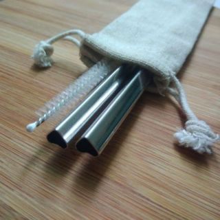 Ống hút inox hình trái tim