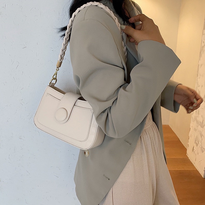 Túi xách nữ đeo vai/chéo kẹp nách quai tết Ely Bag hàng cao cấp xinh xắn sang chảnh