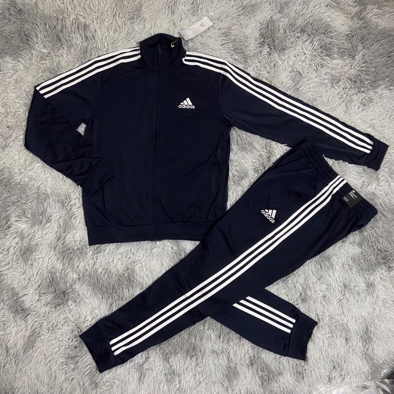 Bộ quần áo nỉ Adidas màu đen vs màu navy