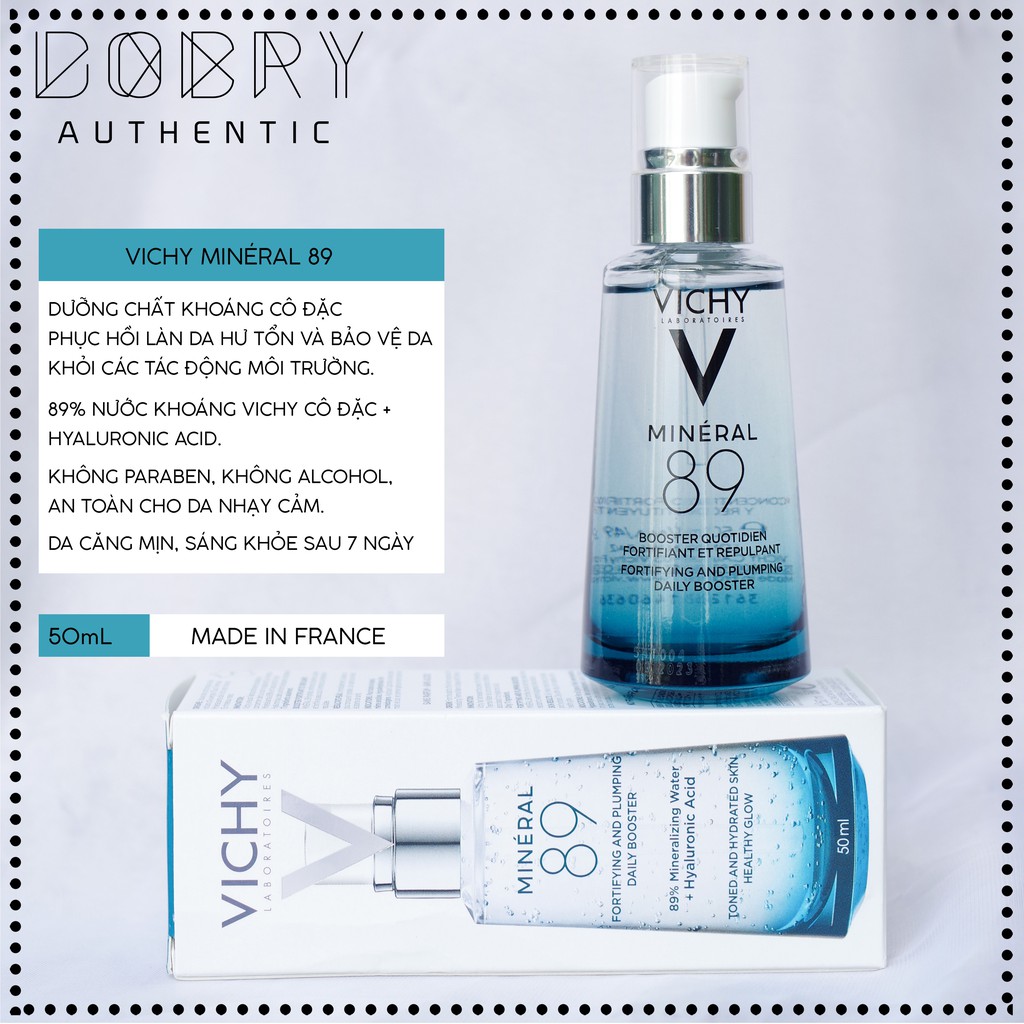 Dưỡng Chất Khoáng Cô Đặc Phục Hồi Và Bảo Vệ Da Vichy Mineral 89 (50ml)
