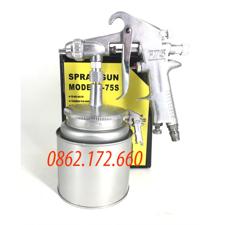 MÁY PHUN SƠN F75S BÌNH DƯỚI