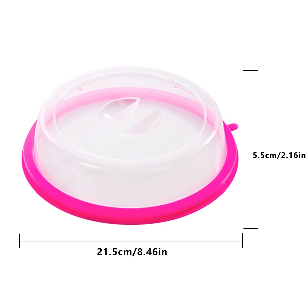 Oven Food Cover Plastic Microwave Bowl Splatter Lid Heat-resistant Heating Protector【vollter1】