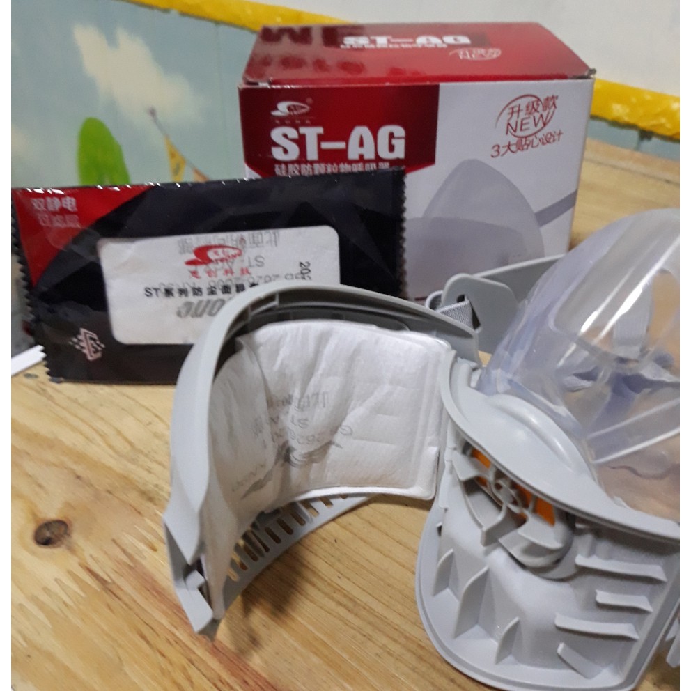 Mặt nạ chống độc chống bụi mịn ST-AG Chính Hãng