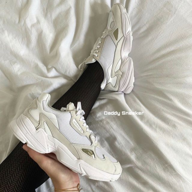 < VIDEO + ẢNH THẬT > GIÀY SNEAKER FALCON TRẮNG FULL THẤP CỔ