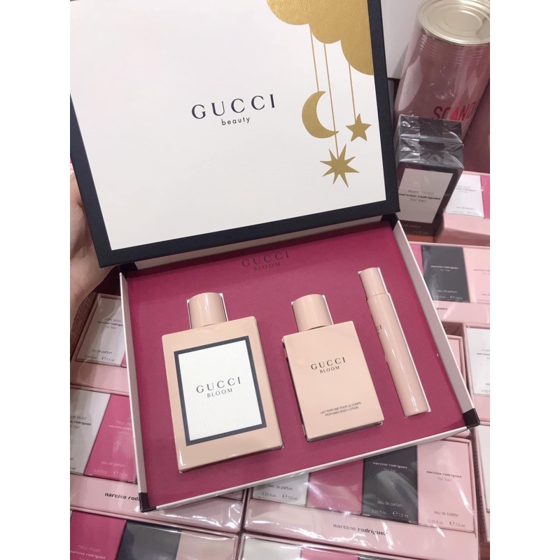 bộ nước hoa Gucci blom ( 100ml - 7.4ml - 100G)