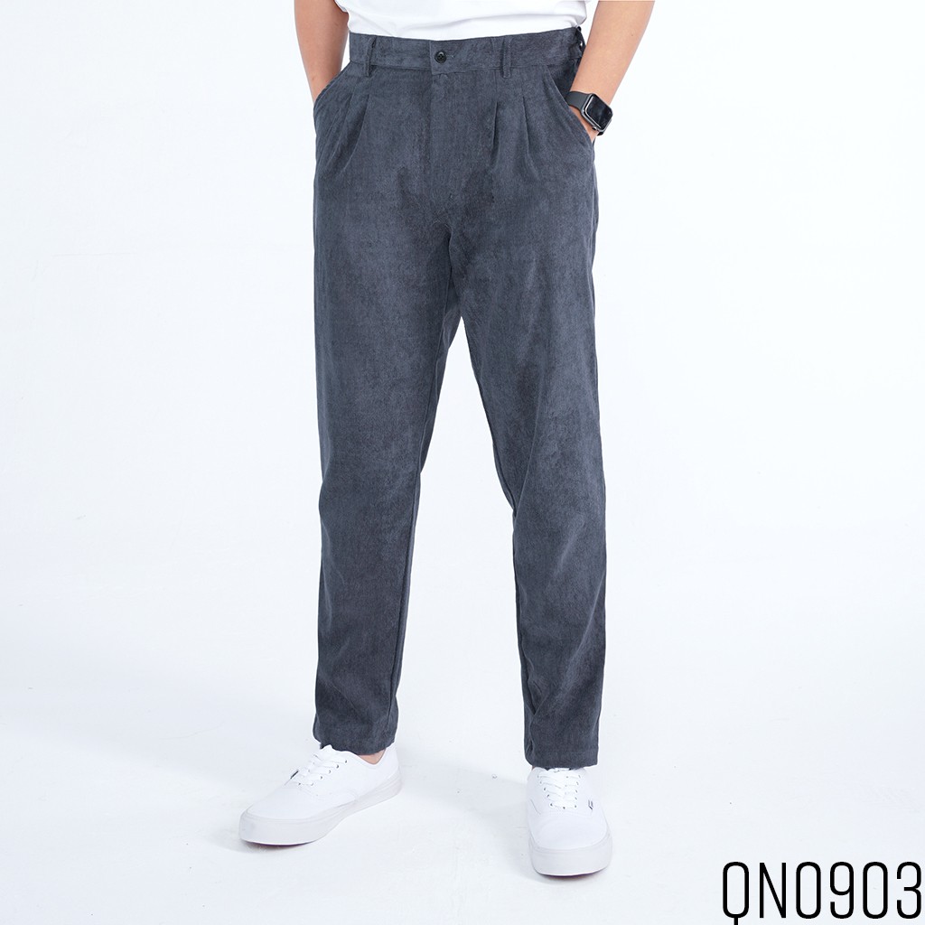 Quần Baggy Nam Nhung Tăm ROUGH Outfit Phong Cách Hàn Quốc Trẻ Trung, Cá Tính