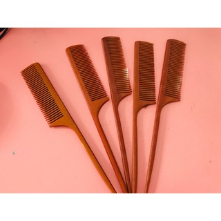 Set lược gỗ đuôi chuột màu nâu ( 2 cái )