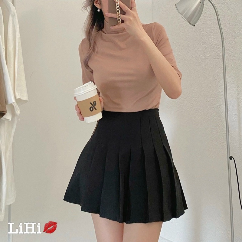 ÁO THUN CỔ LEO HÀN QUỐC FROM BASIC MẶC ÔM VỪA NGƯỜI MS15889