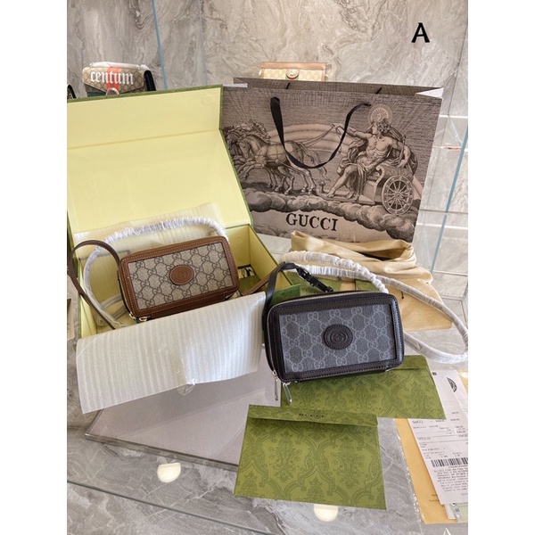 Túi đeo chéo nữ dáng hộp chữ nhật thương hiệu Gucci GC cao cấp