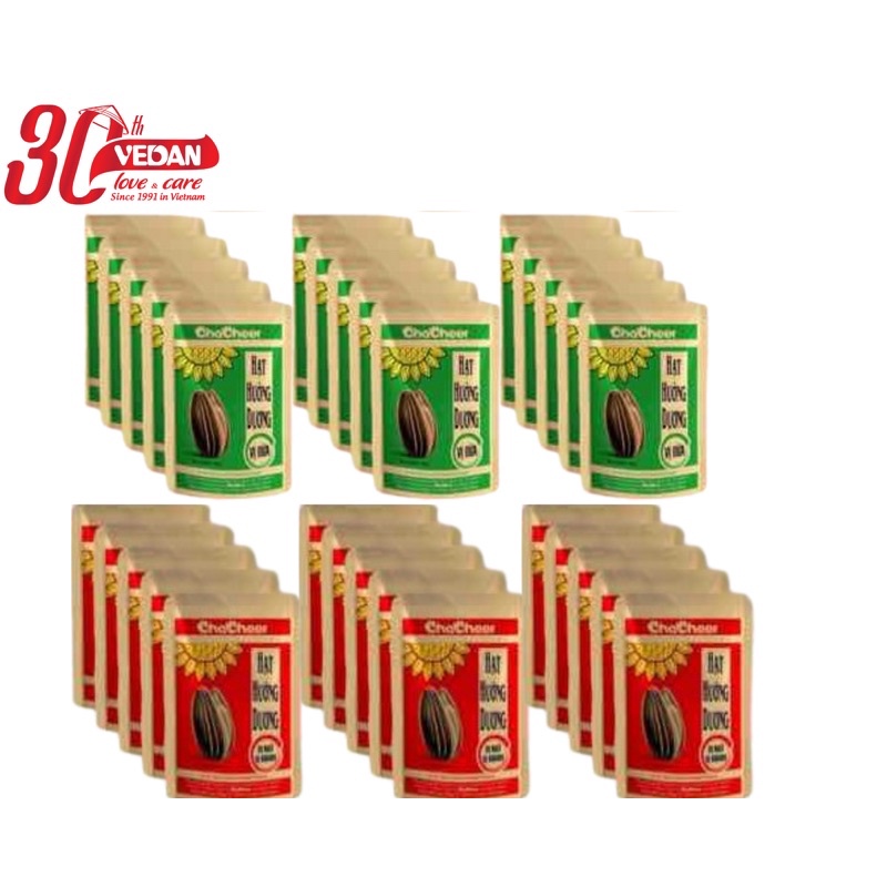 Hạt hướng dương Chacheer dừa & ngũ vị 130g - Combo 30 gói