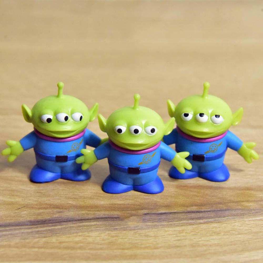 REBUY1 Mô Hình Nhân Vật Người Ngoài Hành Tinh Hoạt Hình Màu Xanh Lá Cây Trang Trí Bàn Làm Việc