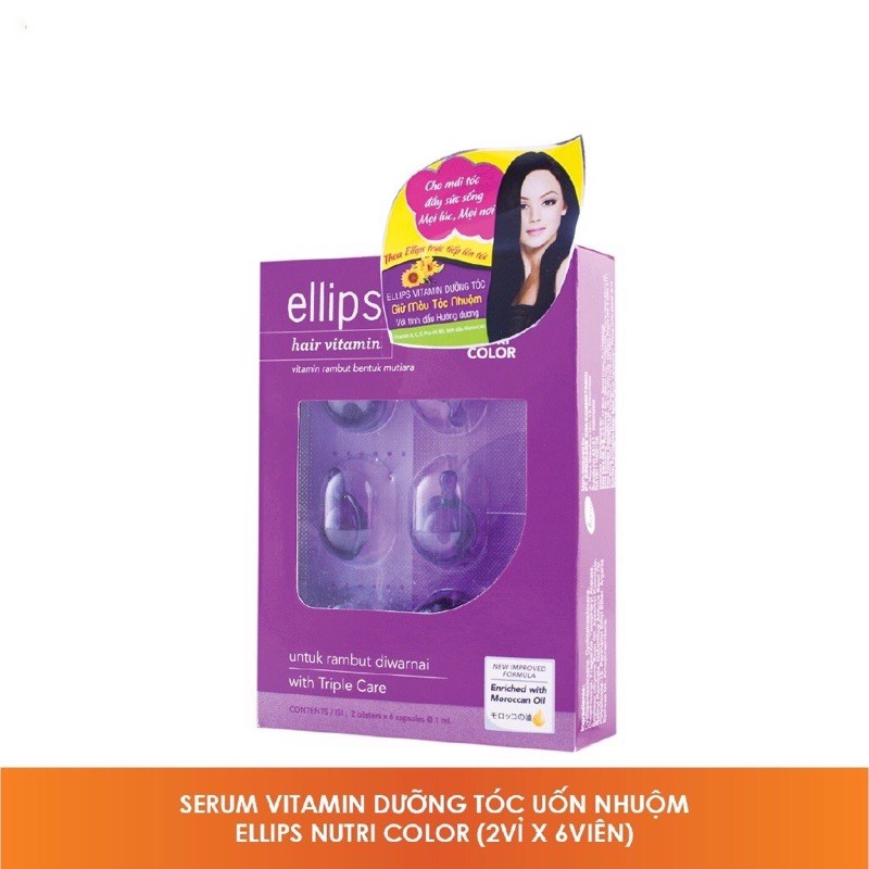 Viên Serum Dưỡng Tóc Ellips Hair Vitamin (Vỉ 6 Viên)