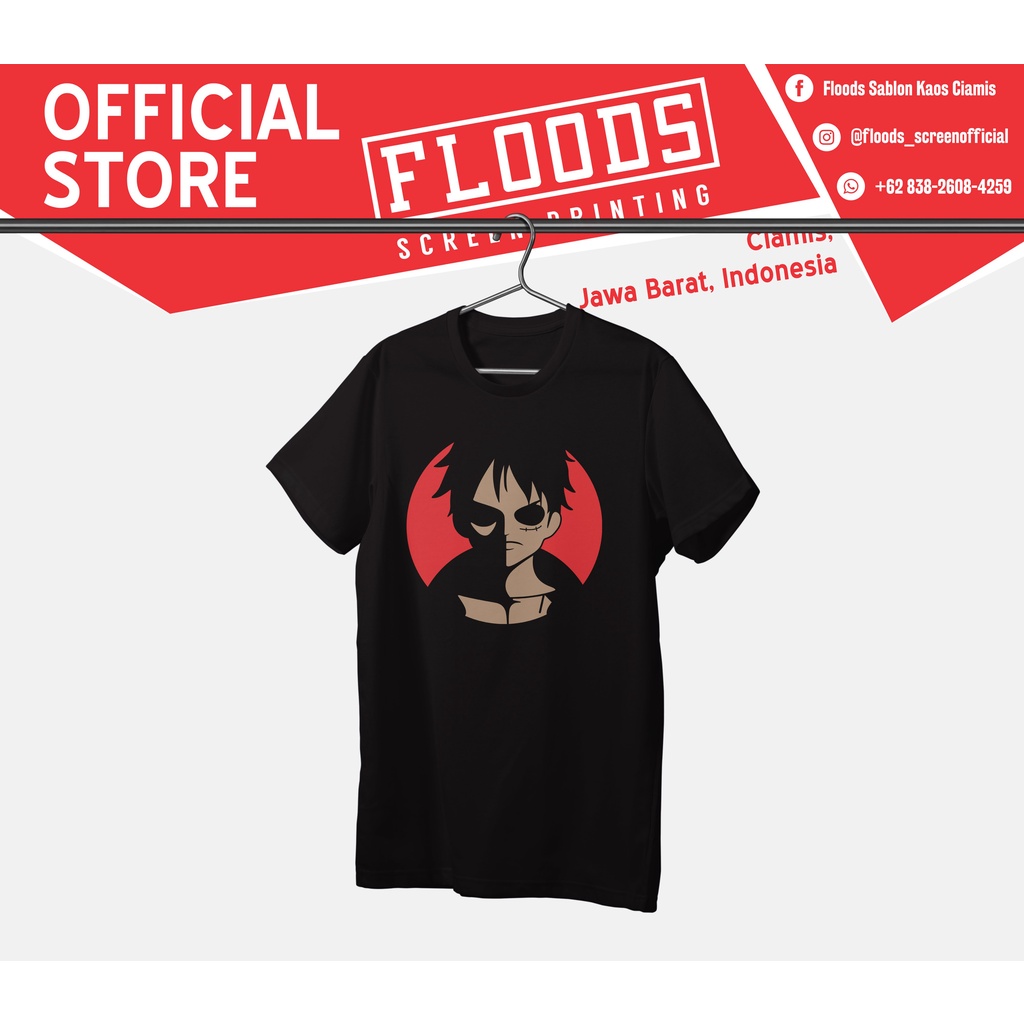 Áo thun in hình anime One Piece Luffy Face Anime mẫu mới siêu đẹp