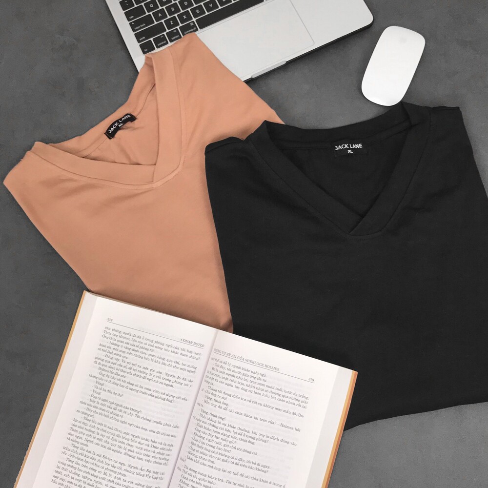 Áo phông Oversize V-Collar, Áo cộc tay Unisex Jack Lane | BigBuy360 - bigbuy360.vn