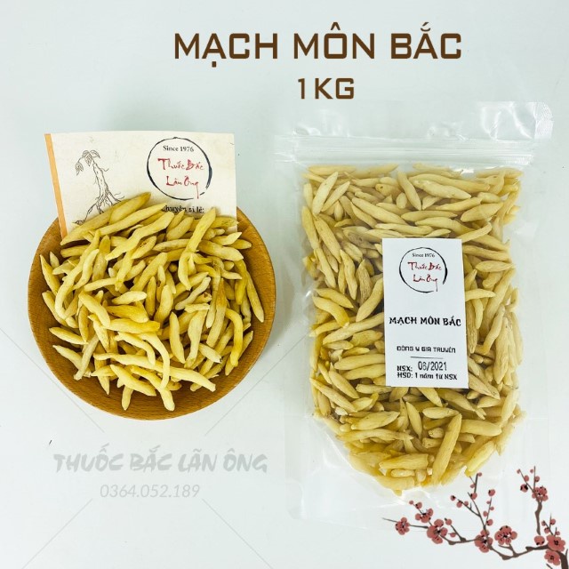 Mạch môn bắc 1kg (Mạch môn đông, hàng loại 1)