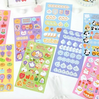 Set 2 tấm nhãn dán trang trí sổ sweet party
