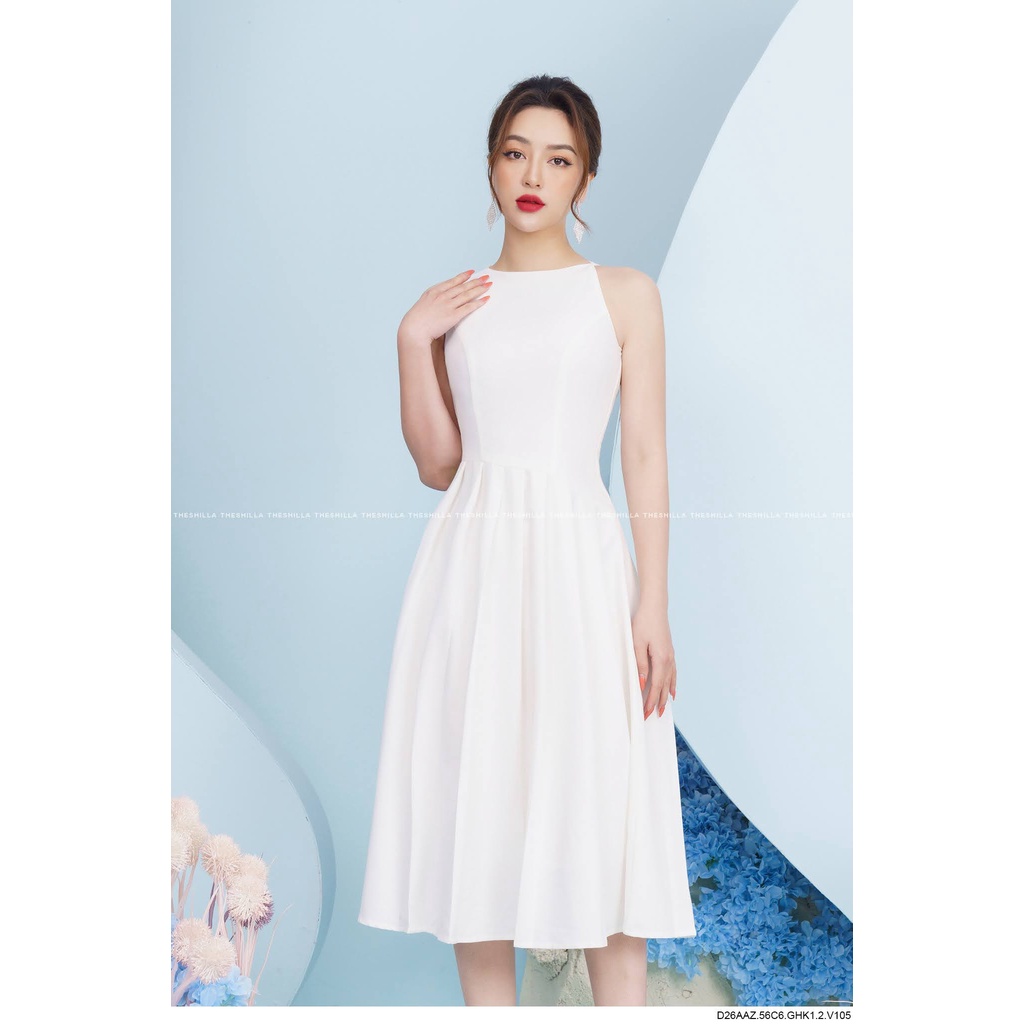 Váy đầm thiết kế xếp ly eo kiểu chéo cao cấp [ Có video + Ảnh thật ] The Shilla - D26AAZ - 56C6