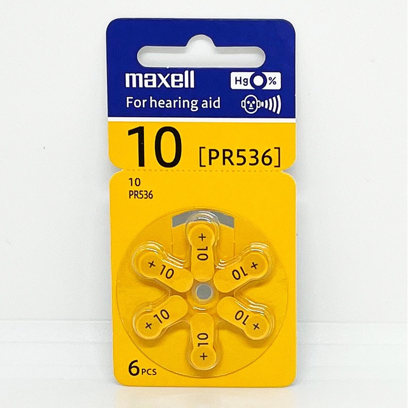 Pin Máy Trợ Thính Maxell PR536 (Pin 10) 1,45V Hàng chính hãng