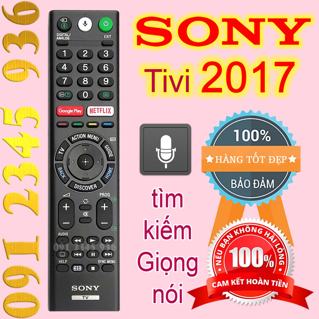 Remote Điều khiển tivi SONY mẫu năm 2017 có Giọng nói tặng Pin Chính Hãng Hàng Xịn Hàng Sịn 100% RMF-TX200P &lt;=&gt; TX310P