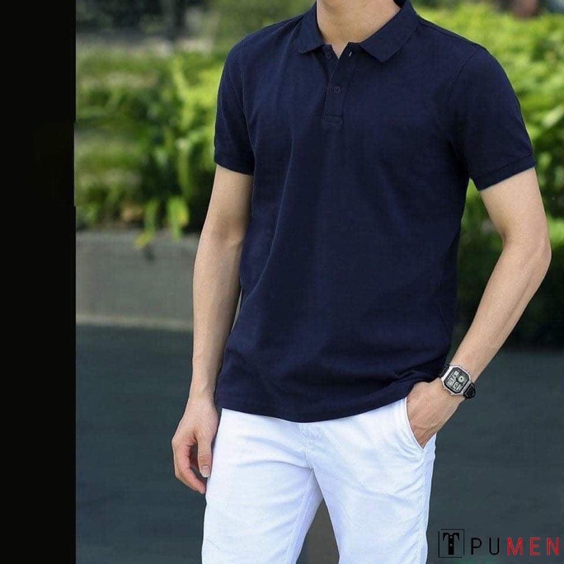 Áo Polo Nam màu Xanh Navy (tím than) siêu đẹp MỀM MỊN MÁT