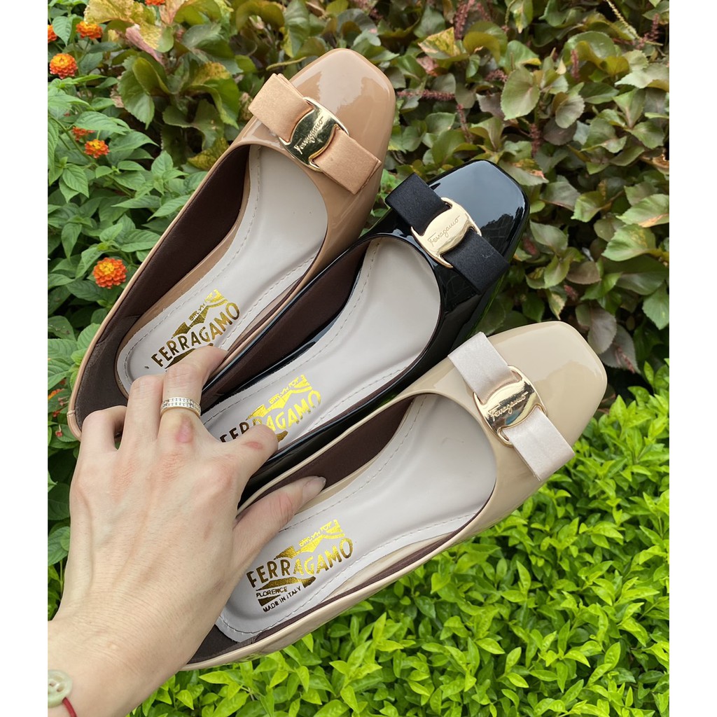 CG114 - Giày da bóng SVT mũi vuông gót 3p VNXK