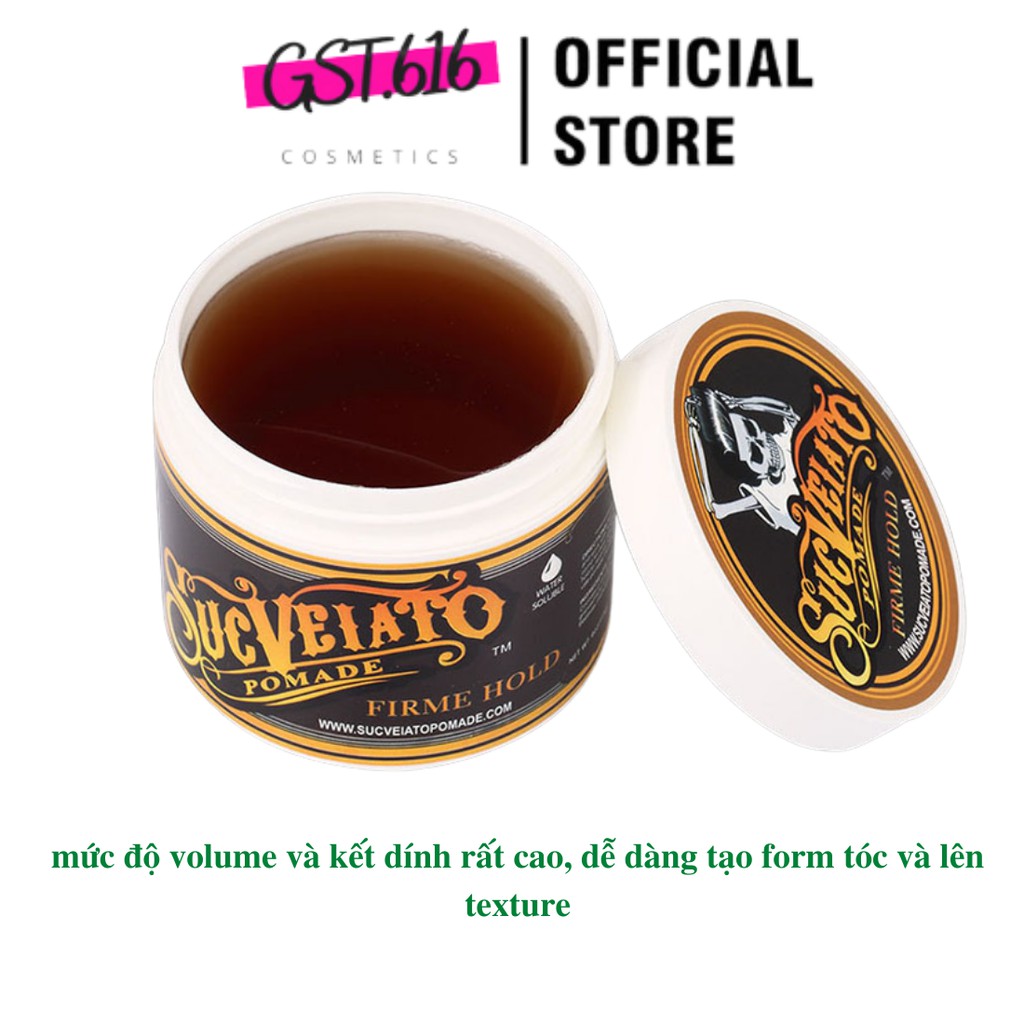 Sáp vuốt tóc nam tạo kiểu tóc Suavecito Firme Hold Pomade siêu cứng giữ nếp