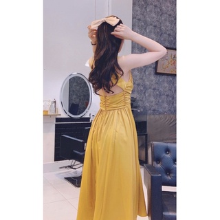 váy maxi hở lưng