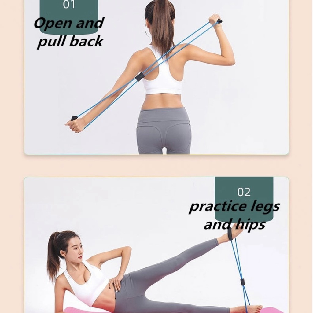 Dây kháng lực số 8 tập Yoga, Gym chuyên dụng Promaxfit