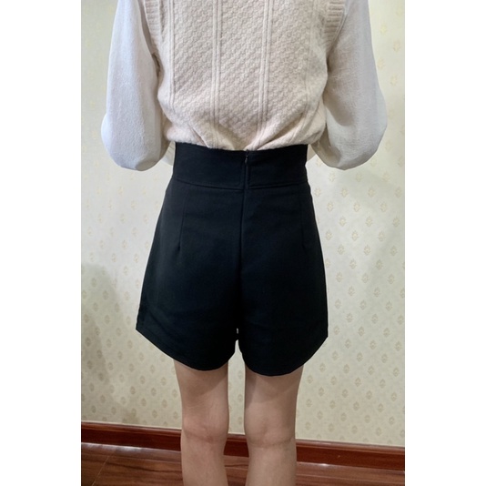 Chân váy chữ A, quân sooc giả váy vạt lệch cạp cao phối cúc siêu xinh V670(có ảnh thật) | BigBuy360 - bigbuy360.vn