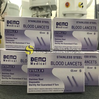 Kim Lấy Mụn - Kim Chích Lấy Máu Blood Lancets Hộp 200 Cây