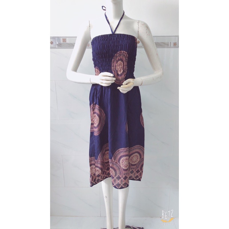 [ống 9tấc/47-60ký] đầm ống lanh đầm maxi chạy thun quanh eo