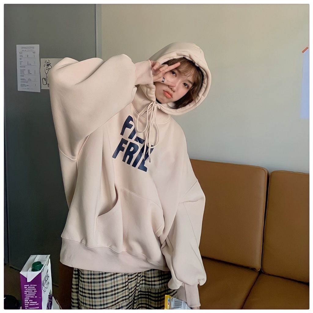 Áo khoác Hoodie tay bồng có mũ Áo khoác nỉ FRIEN form rộng Unisex - CUTE_ZOO | BigBuy360 - bigbuy360.vn