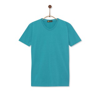 Áo thun cổ tim Hoa Long - xanh lý - co giãn 4 chiều