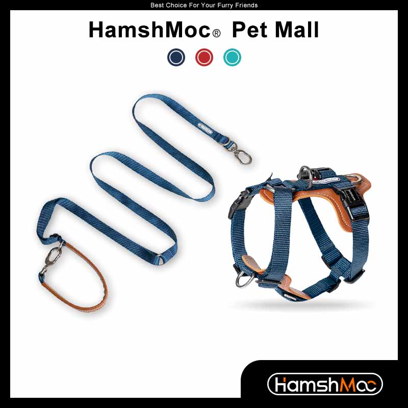 HamshMoc Dây Dắt Thú Cưng Đi Dạo Không Kéo Có Thể Điều Chỉnh Đa Năng