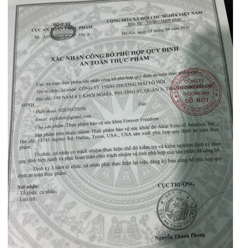 Nước Uống Dinh Dưỡng cho Khớp Forever FreeDom 196Flp