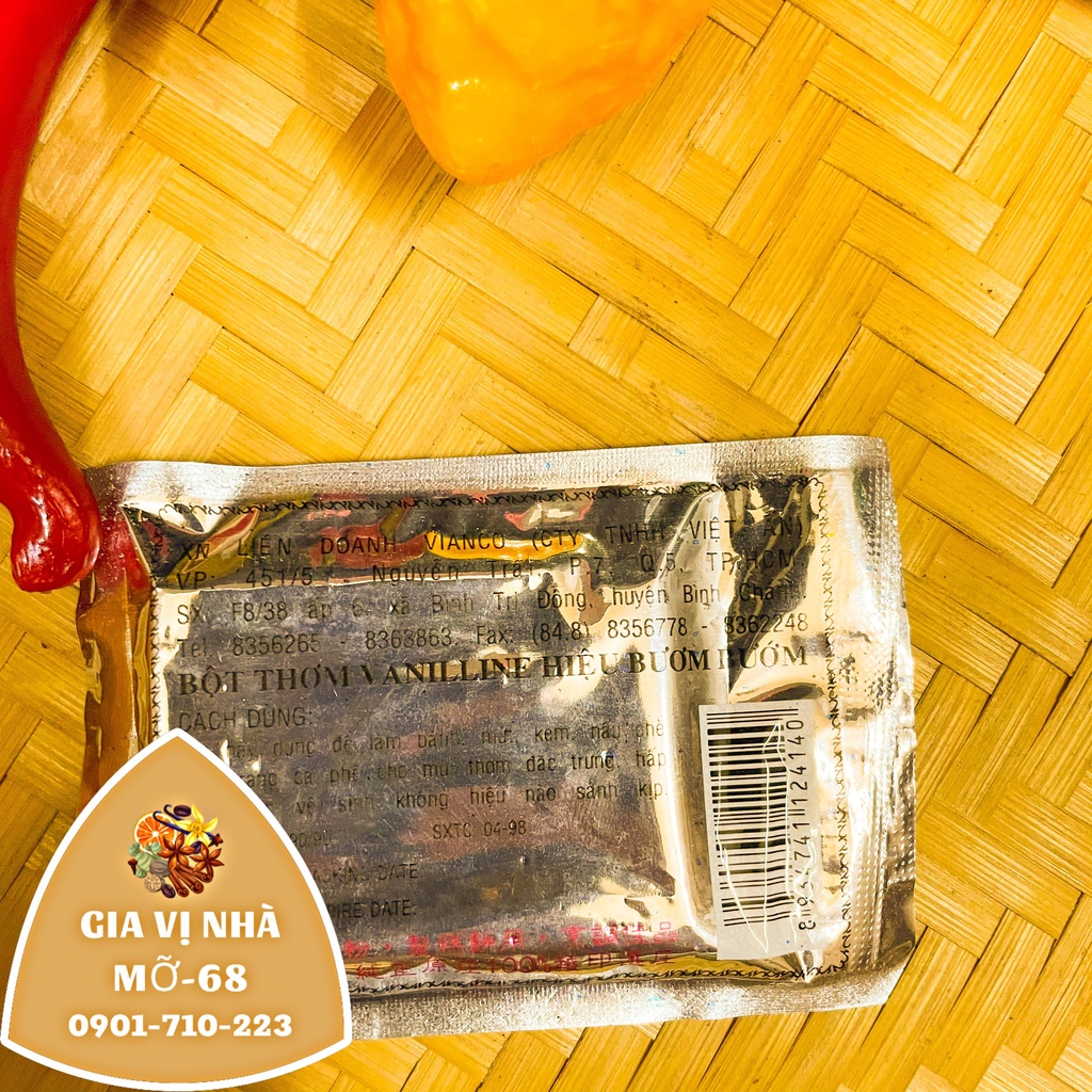 Bột vani ống/ bột vani  -1 vỉ 10 ống