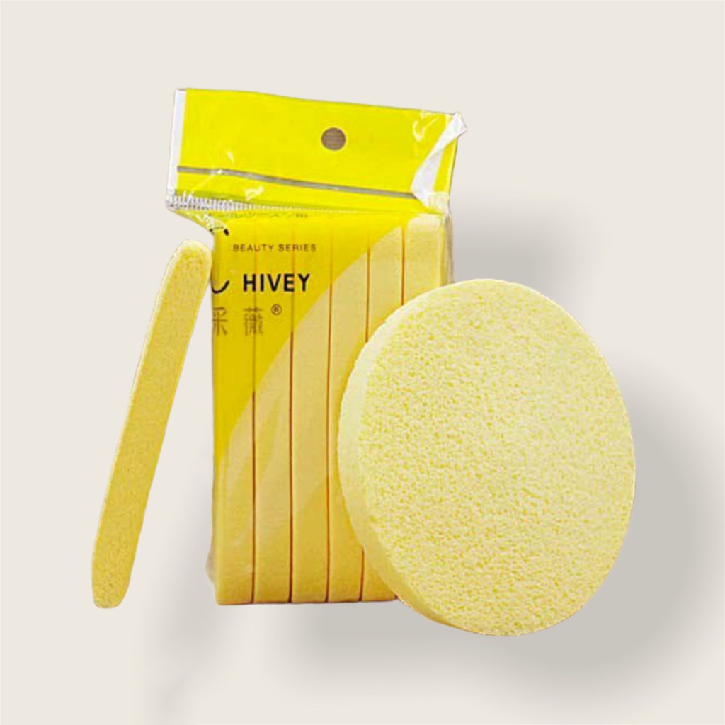 Gói 12 miếng]Bông nở rửa mặt Chivey Nhật Bản DC18 | BigBuy360 - bigbuy360.vn