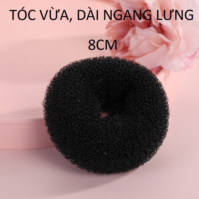 Miếng Độn Tóc Phồng Tròn Củ Tỏi Hỗ Trợ Búi Tóc