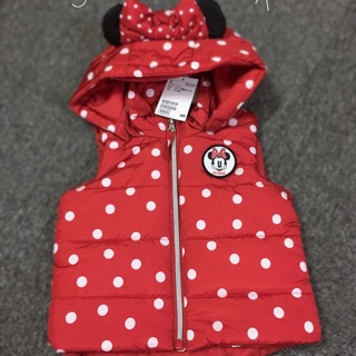 Gile mickey hm kid auth đỏ 9-12m, xám 6-9m
