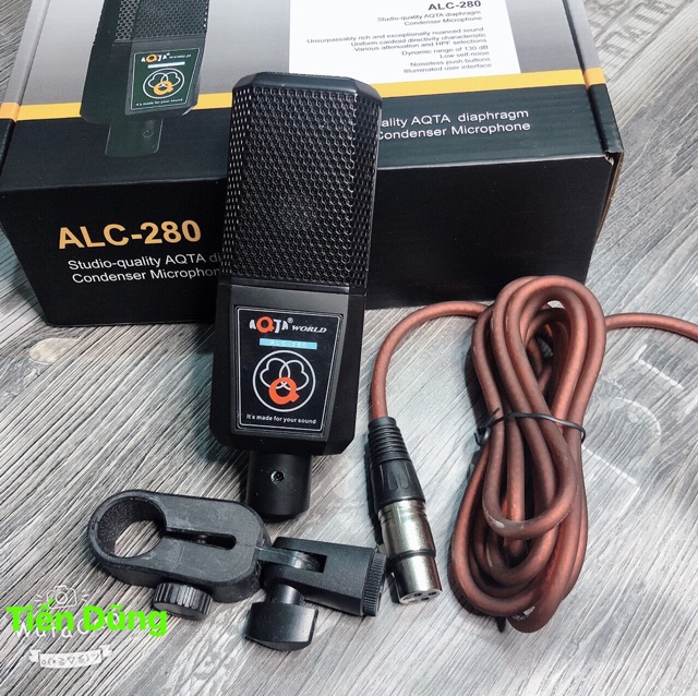 Mic thu âm AQTA ALC-280 mic hát karaoke hoặc live stream