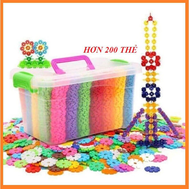 Bộ Đồ Chơi Xếp HÌnh Hoa Cho Bé