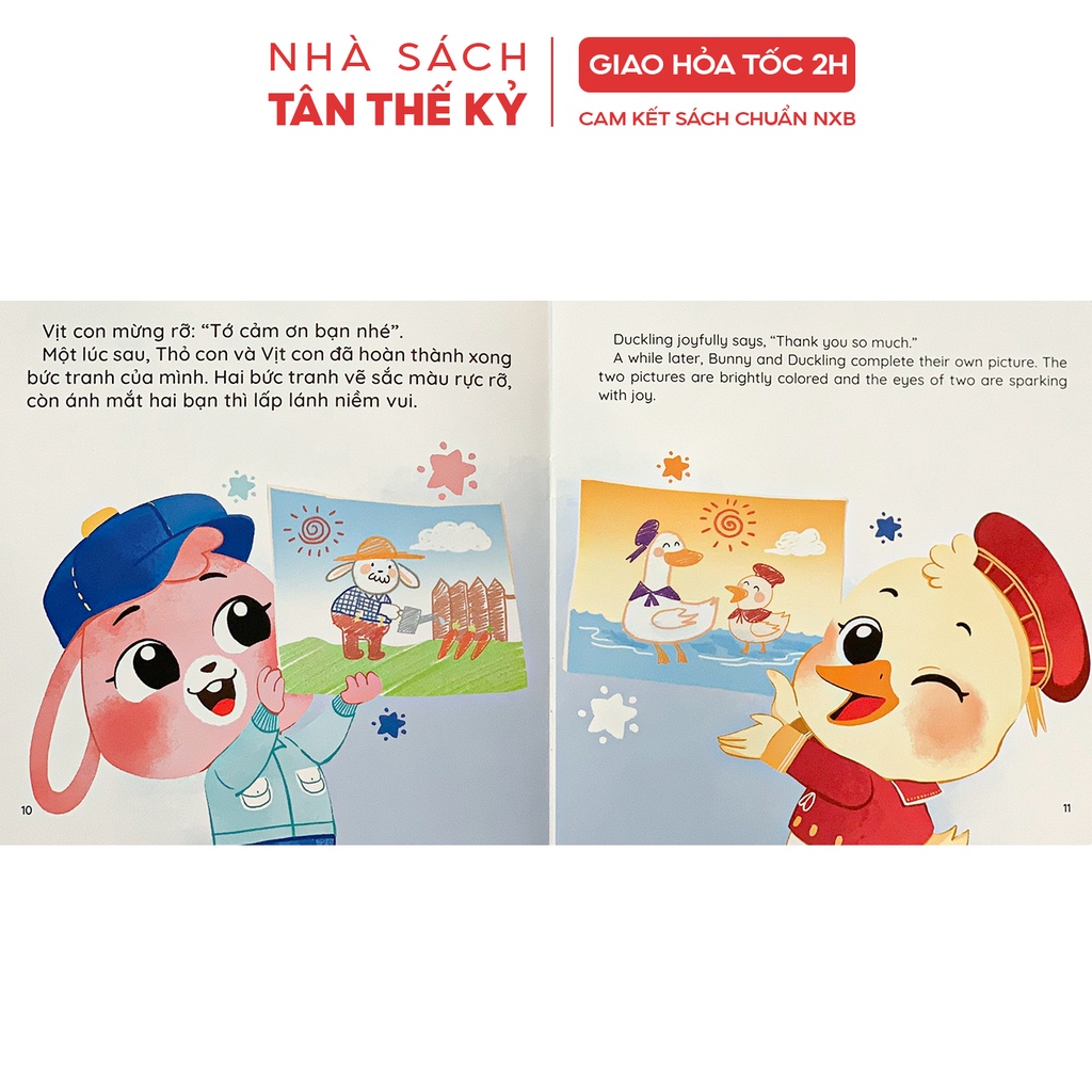 Sách - Kỹ năng giao tiếp cho bé cùng con khôn lớn bản song ngữ Việt Anh ( Bộ 10 cuốn )