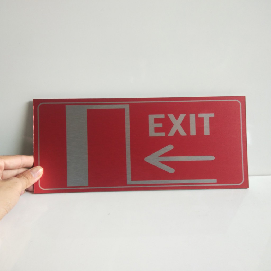 Bảng thoát hiểm, lối thoát hiểm, biển Exit nhiều mẫu, in trực tiếp giá tốt nhất